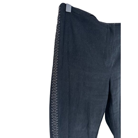 Tracy Evans Womens Black‎ Polyester & Spandex Pants  Side Zipper & Zigzag - Picture 3 of 11